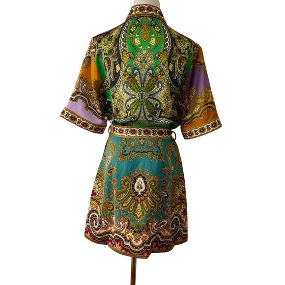 Alemais Clemenza Spliced Mini Dress US 6 - Picture 6 of 8